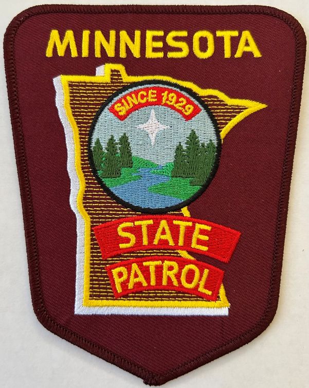 MINNESOTA STATE PATROL SHOULDER PATCH - SEW ON - NEW VERSION.